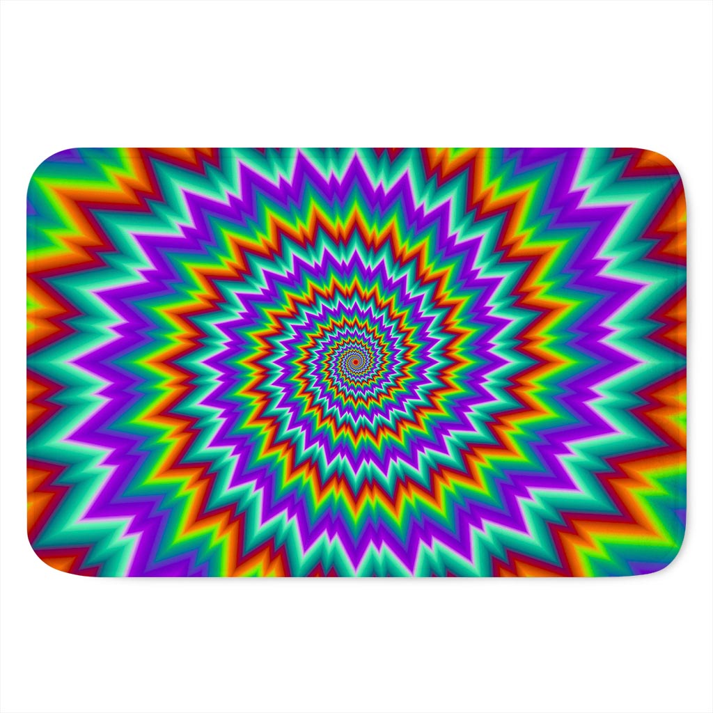 Psychedelic Spiral Optical Illusion Indoor Door Mat