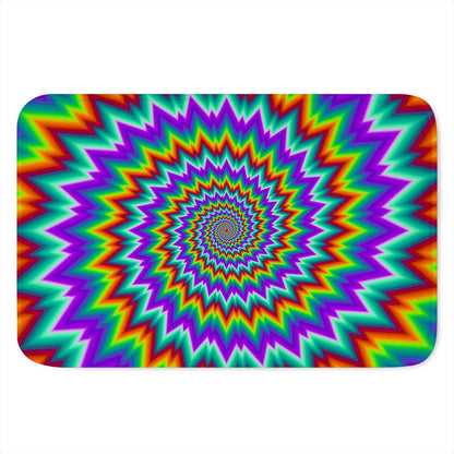 Psychedelic Spiral Optical Illusion Indoor Door Mat