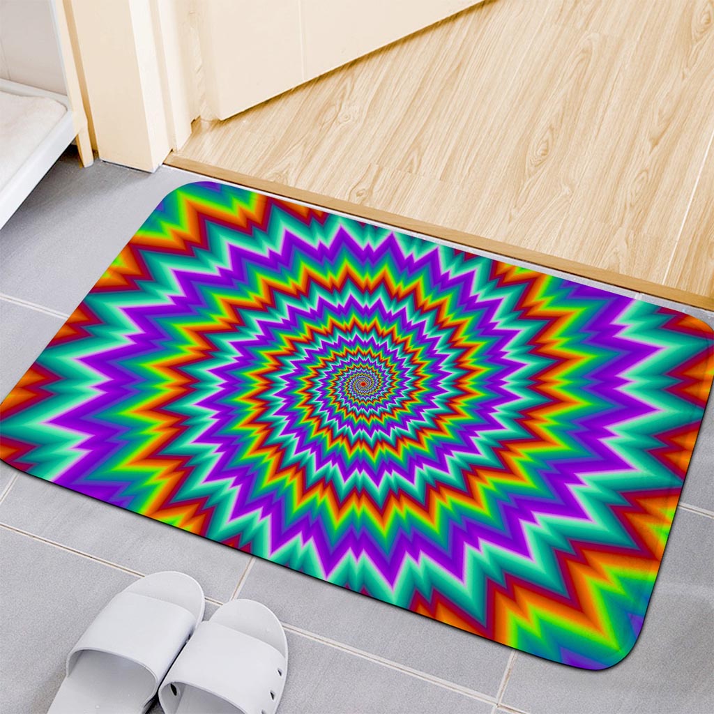 Psychedelic Spiral Optical Illusion Indoor Door Mat