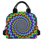 Psychedelic Spiral Optical Illusion Insulated Lunch Bag