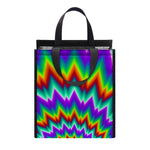 Psychedelic Spiral Optical Illusion Insulated Lunch Tote