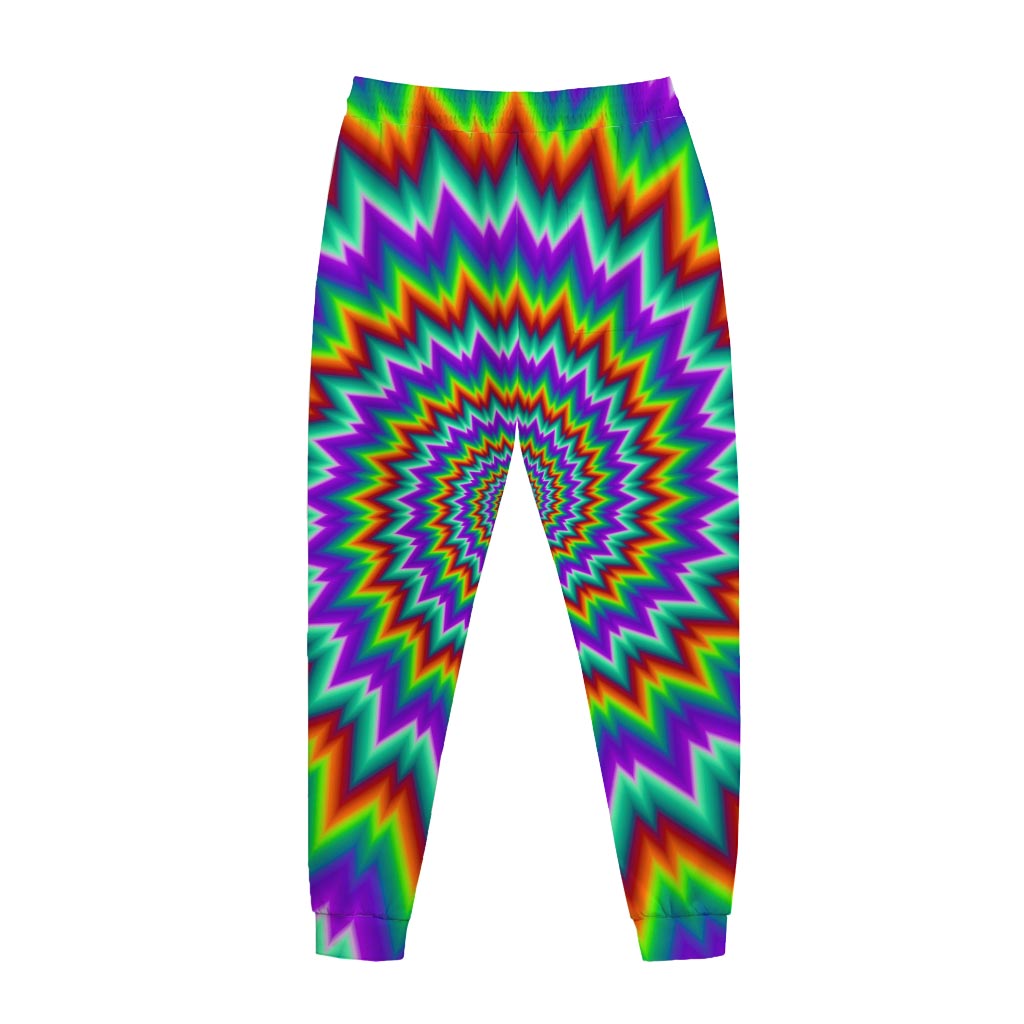 Psychedelic Spiral Optical Illusion Jogger Pants