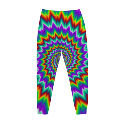 Psychedelic Spiral Optical Illusion Jogger Pants