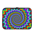Psychedelic Spiral Optical Illusion Laptop Sleeve