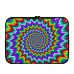 Psychedelic Spiral Optical Illusion Laptop Sleeve