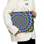 Psychedelic Spiral Optical Illusion Laptop Sleeve