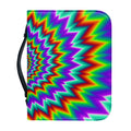 Psychedelic Spiral Optical Illusion Leather Bible Cover