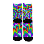 Psychedelic Spiral Optical Illusion Long Socks