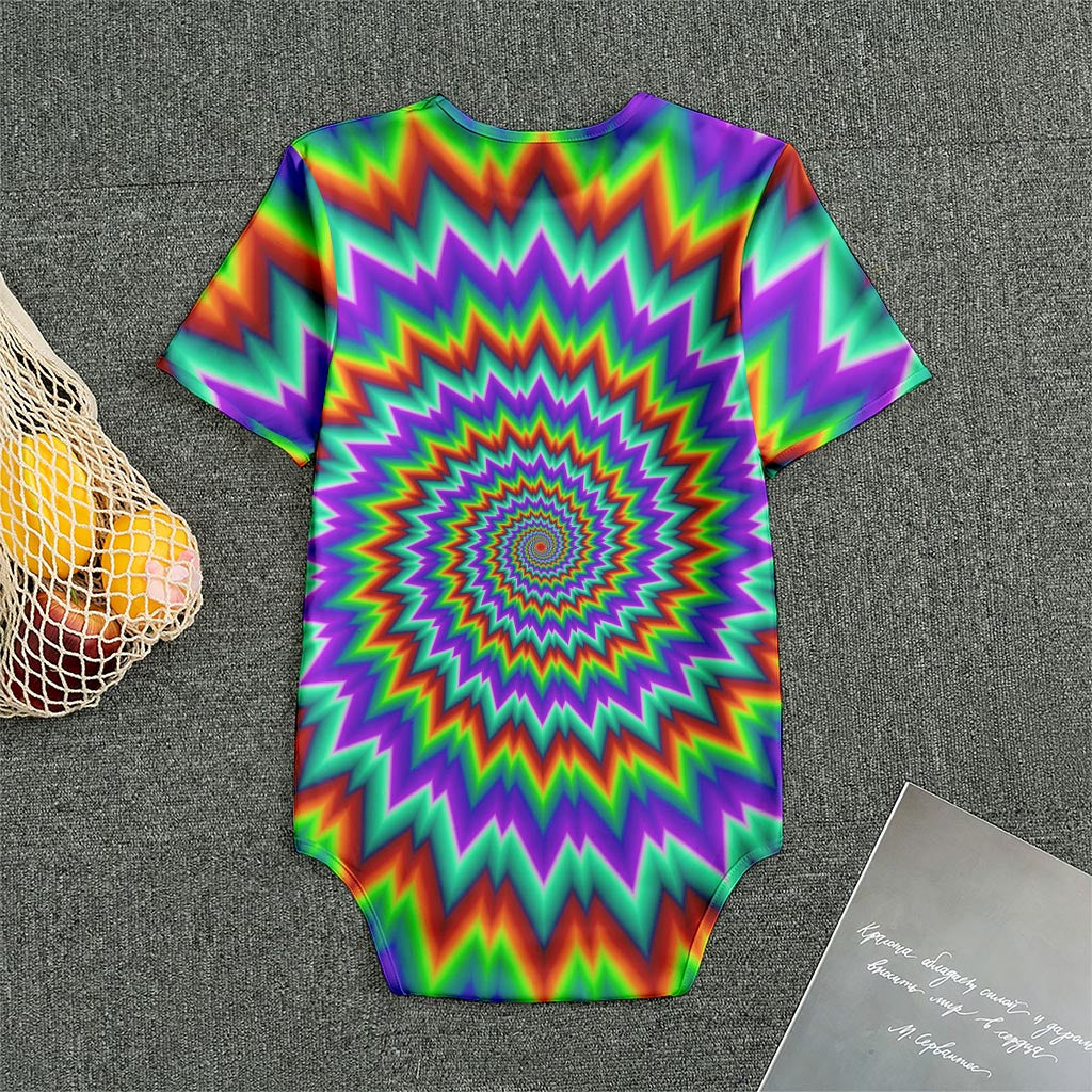 Psychedelic Spiral Optical Illusion Men's Bodysuit