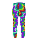 Psychedelic Spiral Optical Illusion Men's leggings
