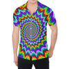 Psychedelic Spiral Optical Illusion Men's Shirt