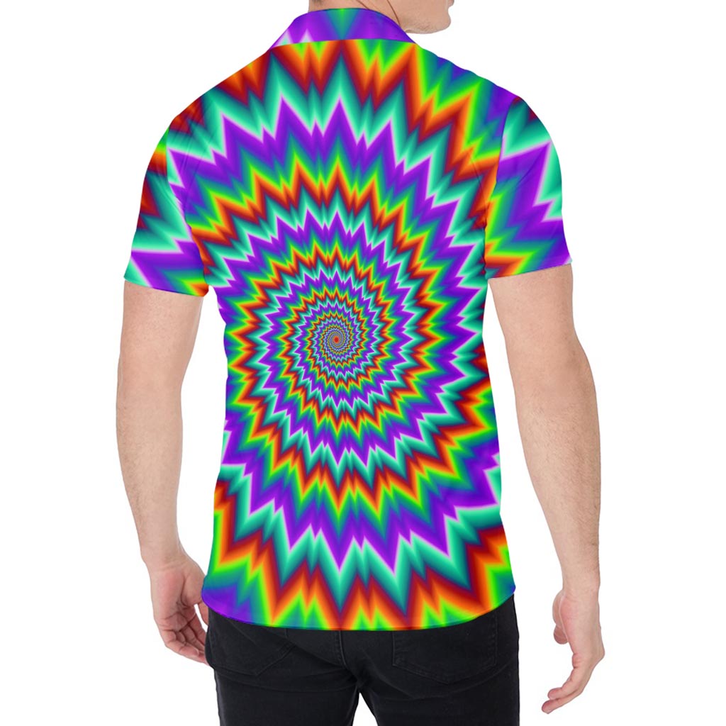 Psychedelic Spiral Optical Illusion Men's Shirt