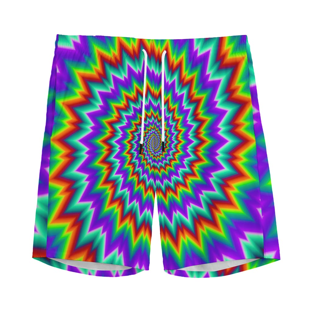 Psychedelic Spiral Optical Illusion Men's Sports Shorts