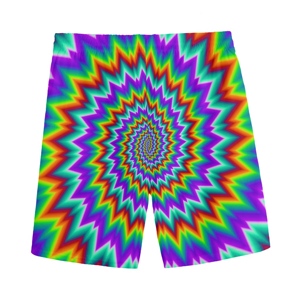 Psychedelic Spiral Optical Illusion Men's Sports Shorts