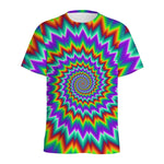 Psychedelic Spiral Optical Illusion Men's Sports T-Shirt