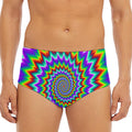 Psychedelic Spiral Optical Illusion Men's Triangle Swim Briefs
