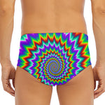 Psychedelic Spiral Optical Illusion Men's Triangle Swim Briefs