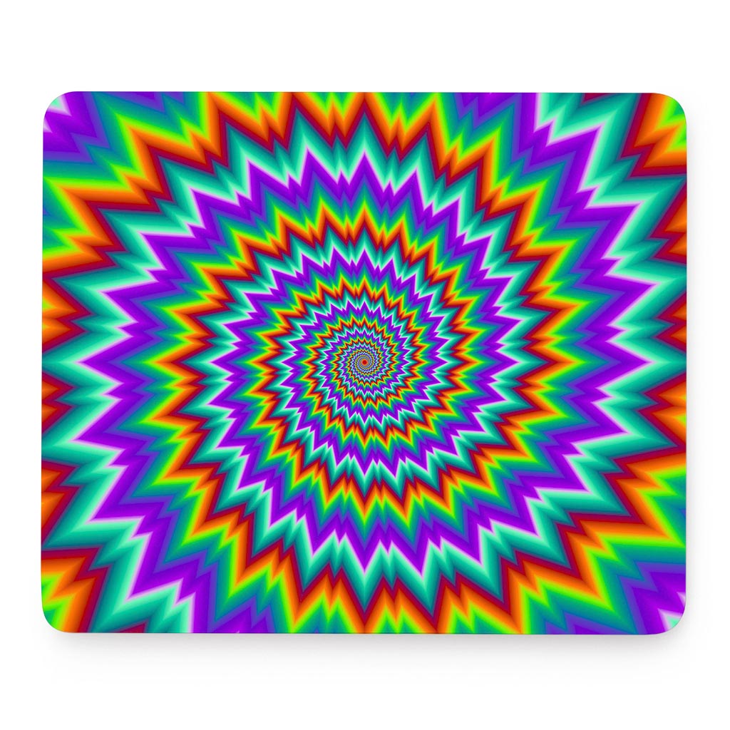 Psychedelic Spiral Optical Illusion Mouse Pad