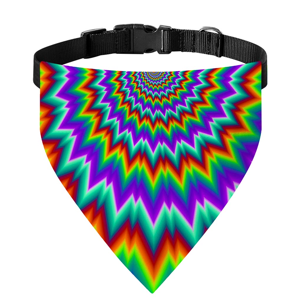 Psychedelic Spiral Optical Illusion Over The Collar Dog Bandana