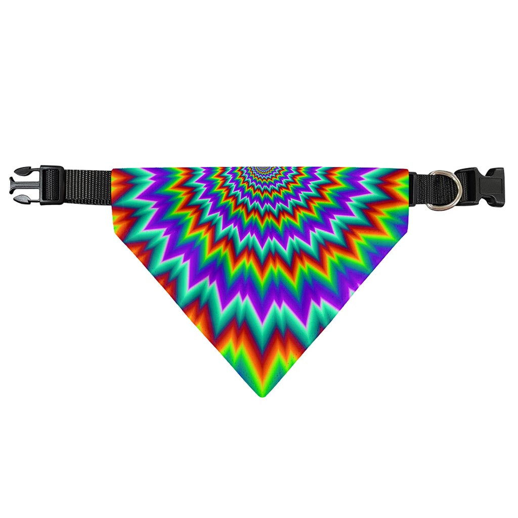 Psychedelic Spiral Optical Illusion Over The Collar Dog Bandana