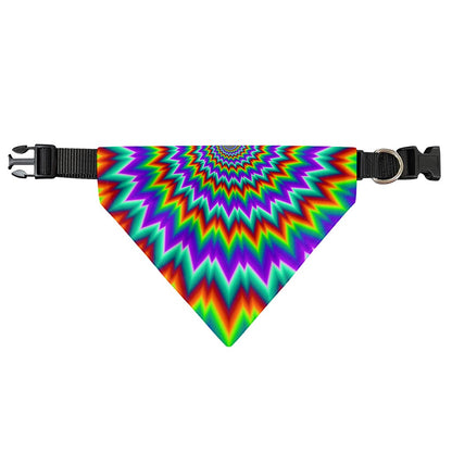 Psychedelic Spiral Optical Illusion Over The Collar Dog Bandana