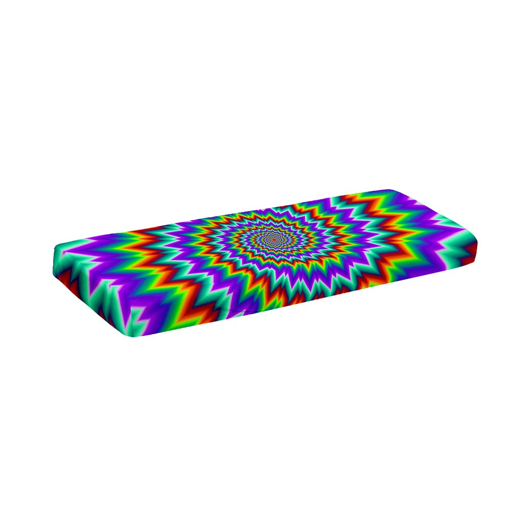Psychedelic Spiral Optical Illusion Piano Keyboard Cover