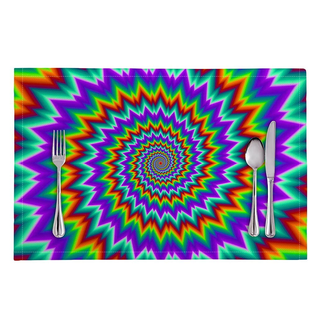 Psychedelic Spiral Optical Illusion Placemat