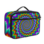 Psychedelic Spiral Optical Illusion Portable Lunch Bag