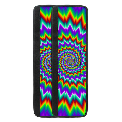 Psychedelic Spiral Optical Illusion Refrigerator Handle Covers