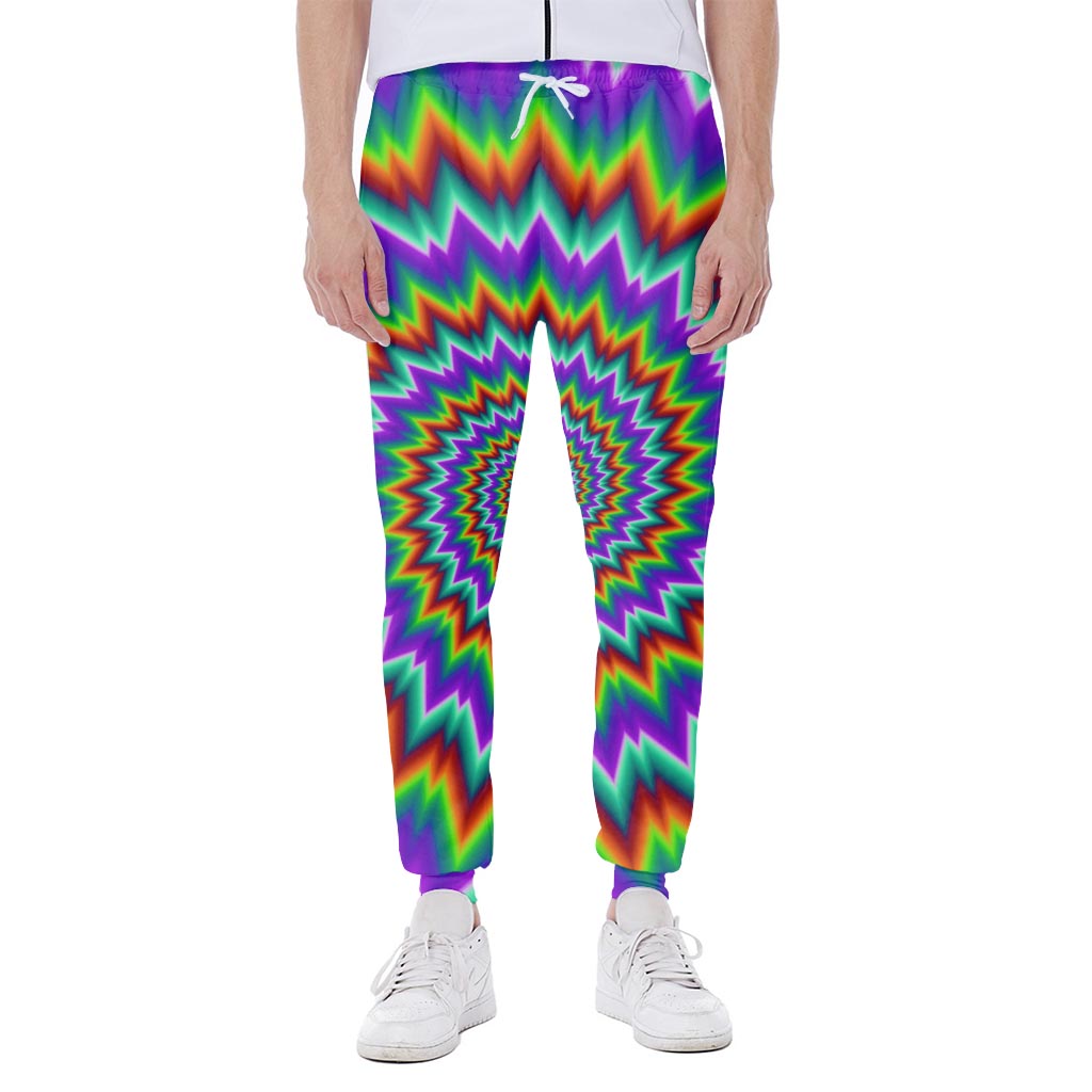 Psychedelic Spiral Optical Illusion Scuba Joggers