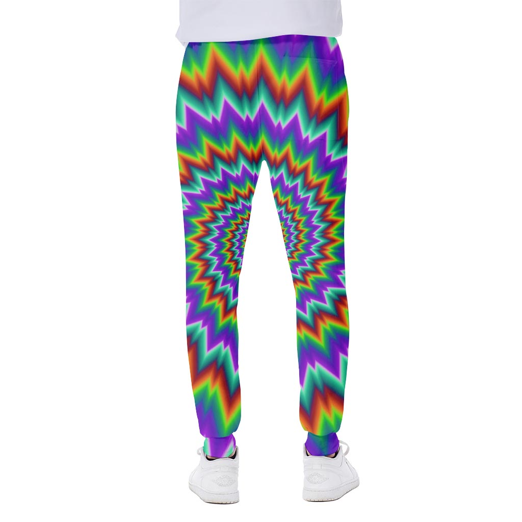 Psychedelic Spiral Optical Illusion Scuba Joggers