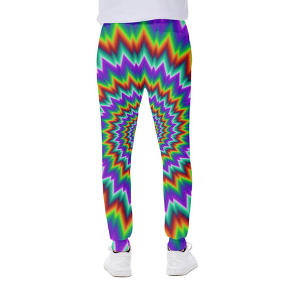 Psychedelic Spiral Optical Illusion Scuba Joggers