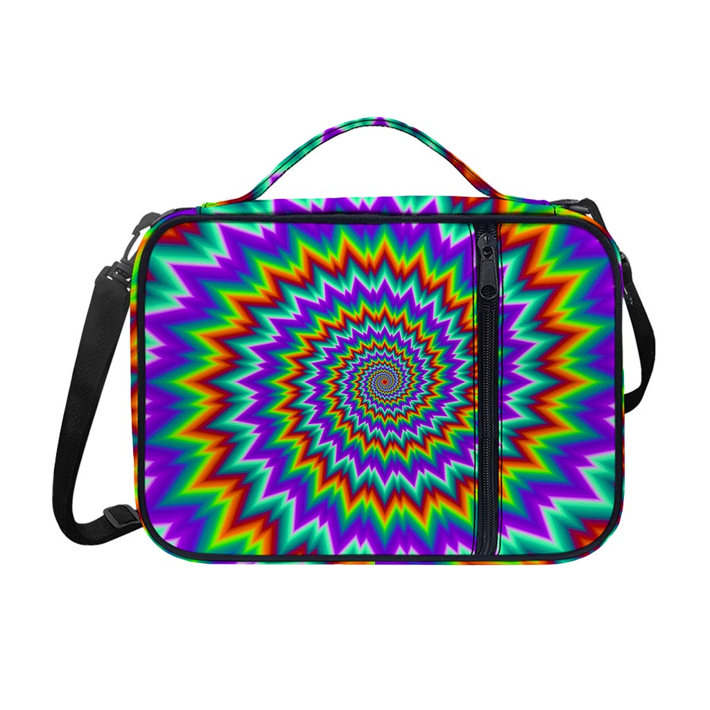 Psychedelic Spiral Optical Illusion Shoulder Strap Bible Bag