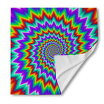 Psychedelic Spiral Optical Illusion Silk Bandana