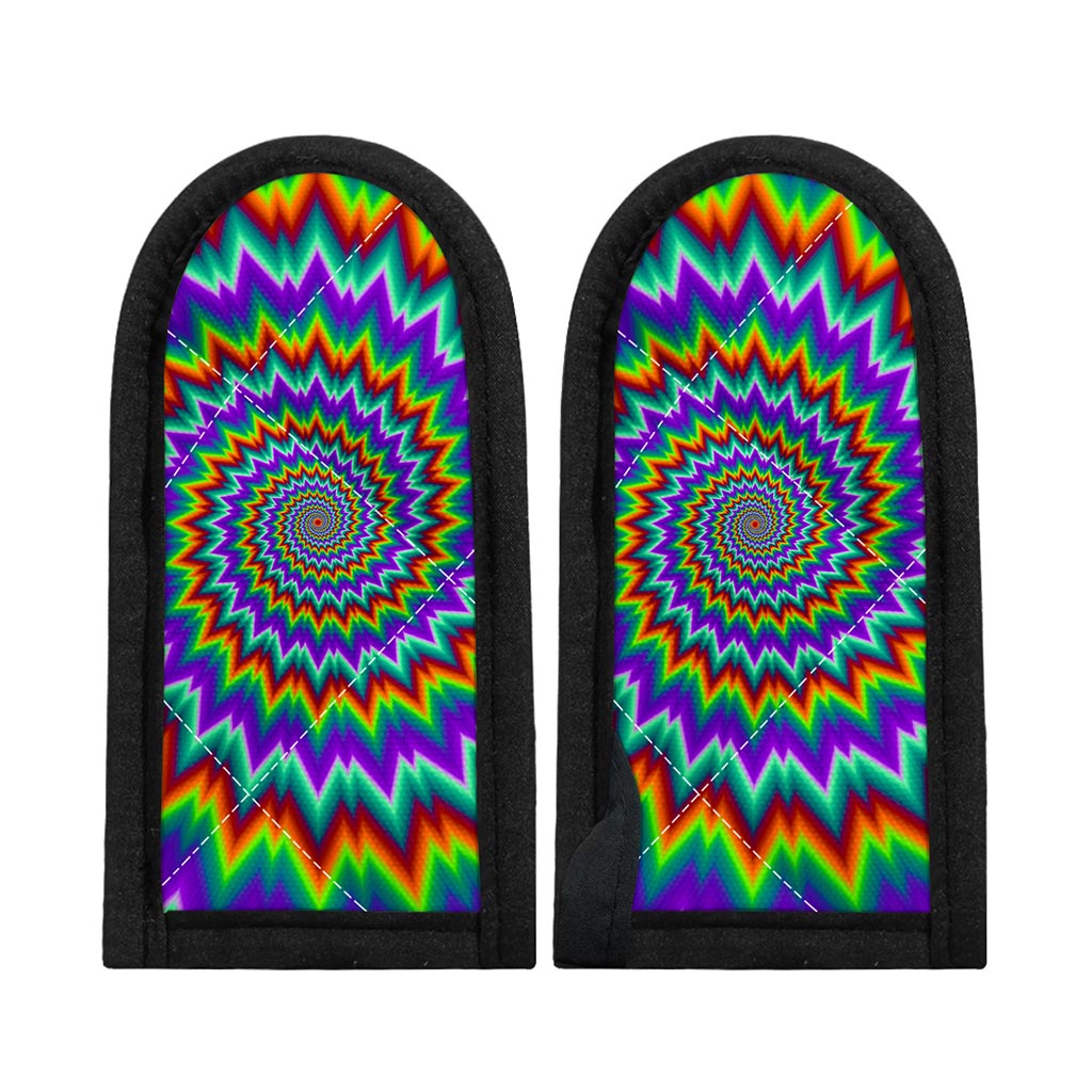 Psychedelic Spiral Optical Illusion Skillet Handle Cover