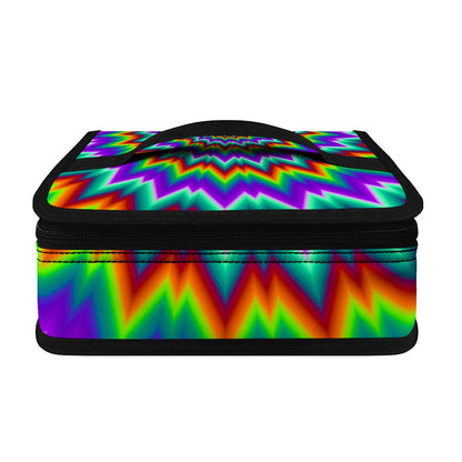Psychedelic Spiral Optical Illusion Small Lunch Bag
