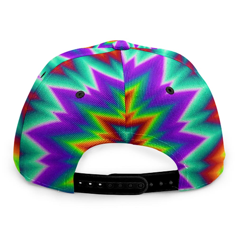 Psychedelic Spiral Optical Illusion Snapback Cap