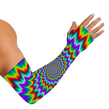 Psychedelic Spiral Optical Illusion Sun Protection Arm Sleeves