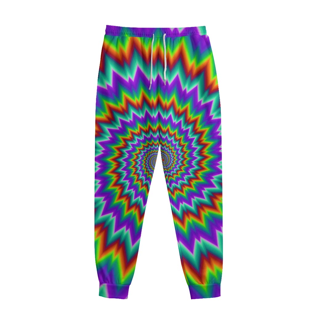 Psychedelic Spiral Optical Illusion Sweatpants