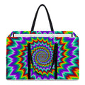 Psychedelic Spiral Optical Illusion Utility Tote Bag