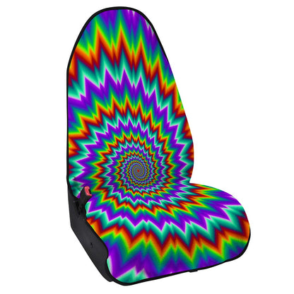 Psychedelic Spiral Optical Illusion Waterproof Car Seat Cover