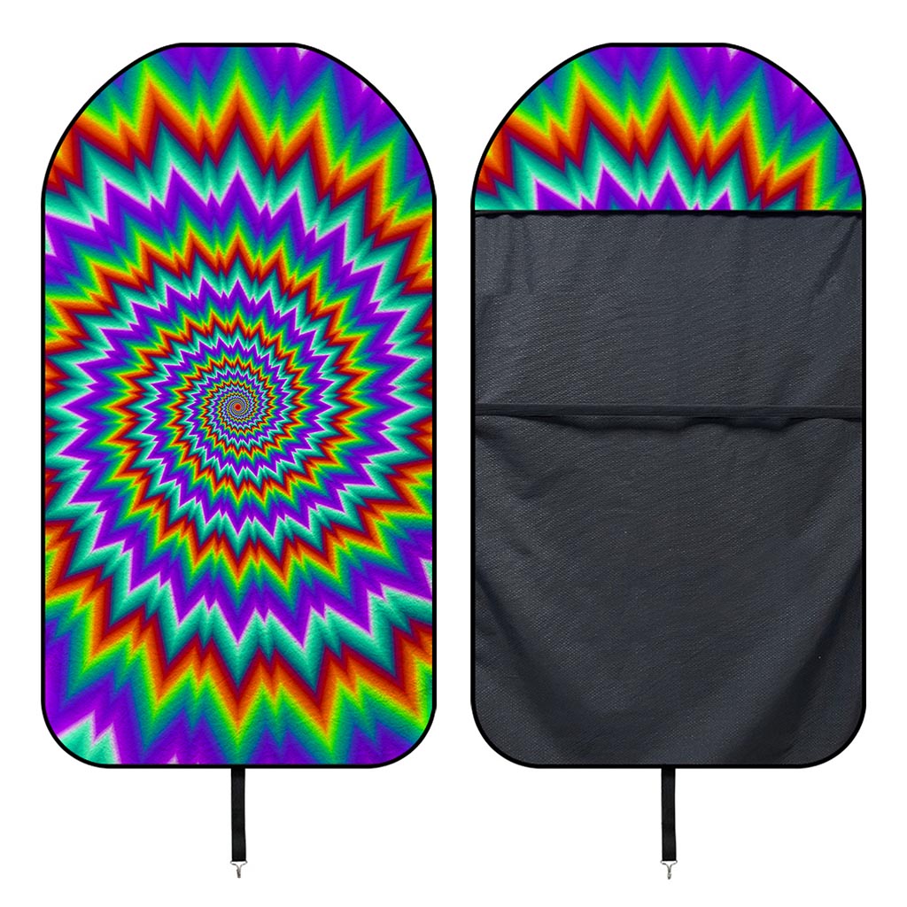 Psychedelic Spiral Optical Illusion Waterproof Car Seat Cover
