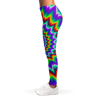 Psychedelic Spiral Optical Illusion Women's Leggings