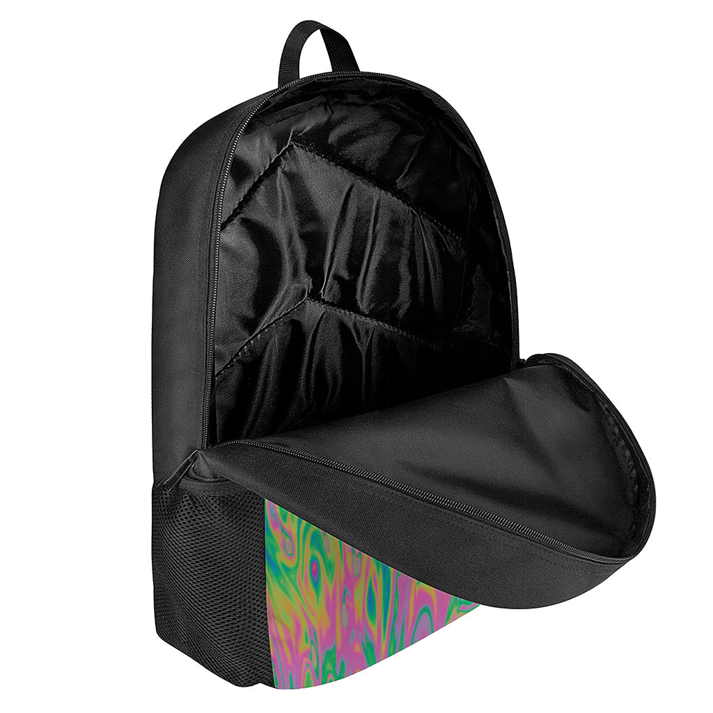 Psychedelic Surface Print 17 Inch Backpack