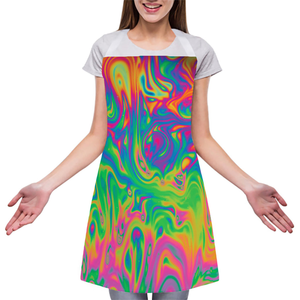 Psychedelic Surface Print Adjustable Apron