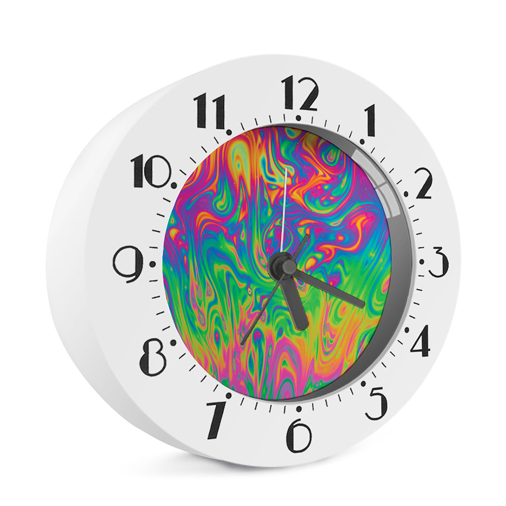 Psychedelic Surface Print Alarm Clock