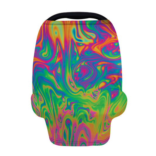 Psychedelic Surface Print Baby Seat Cover