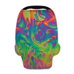 Psychedelic Surface Print Baby Seat Cover