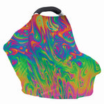 Psychedelic Surface Print Baby Seat Cover