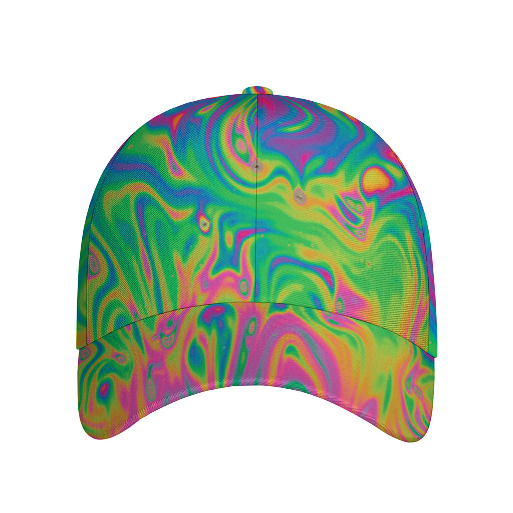Psychedelic Surface Print Baseball Cap